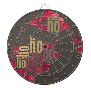 Cible De Fléchettes Claus mot du Père Noël Ho Ho Ho