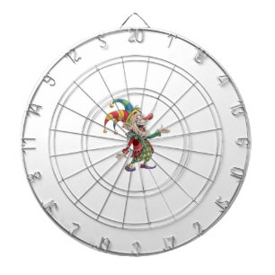 Cible de fléchettes Clown Blanc