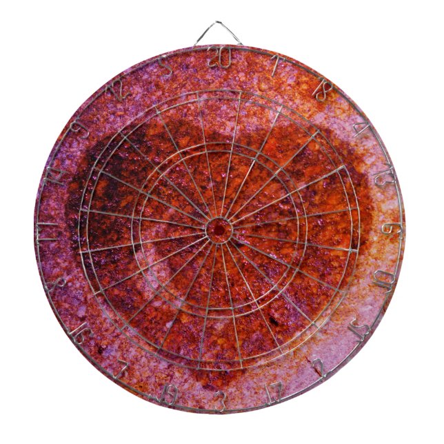 Cible De Fléchettes coeur rose corail (Devant)