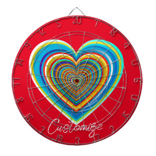 Cible De Fléchettes Coeur valentin multicolore Thunder_Cove