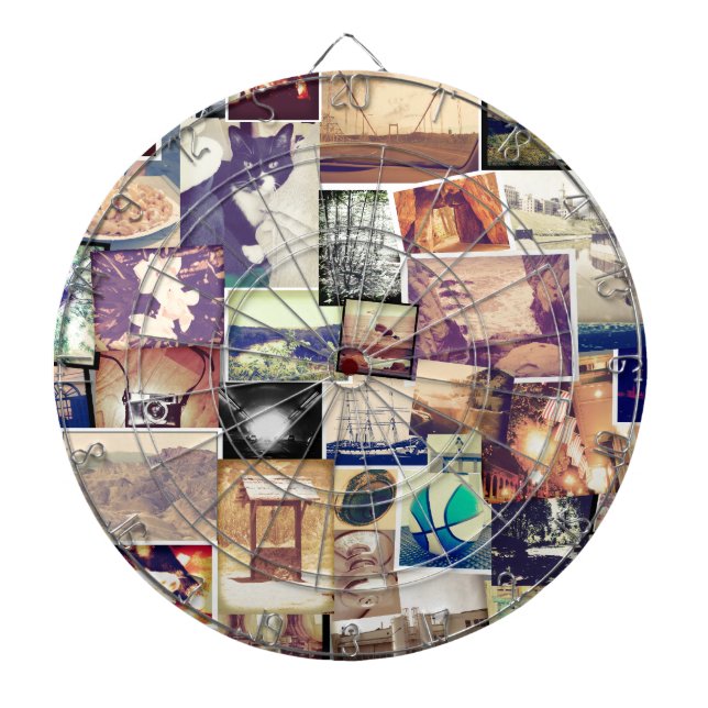 Cible De Fléchettes Collage Hipster du filtre photo cool (Devant)