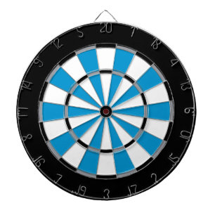 Cible de flechettes colorée dans des couleurs de