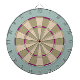 Cible de flechettes colorée dans les tons muets av