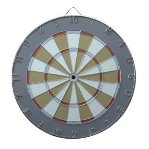 Cible de flechettes colorée dans l'obscurité gri