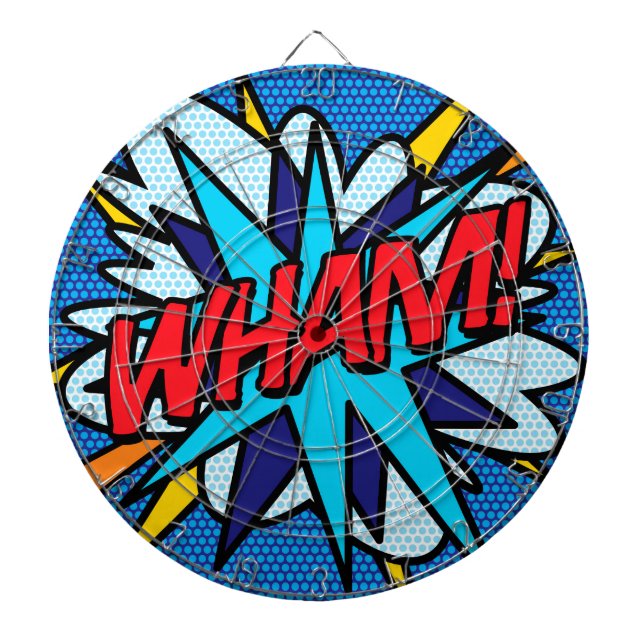 Cible De Fléchettes Comic Book Pop Art BOUM (Devant)