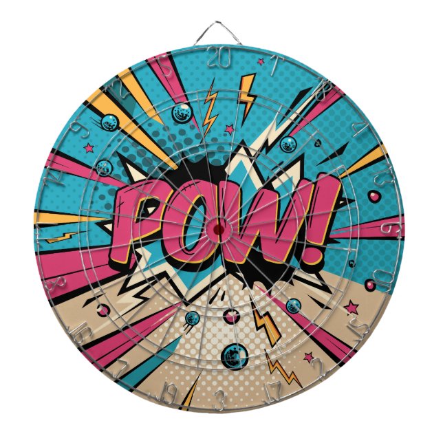 Cible De Fléchettes Comic Pow (Devant)