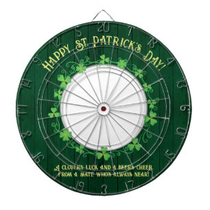 Cible De Fléchettes Compagnie de la bière et du trèfle