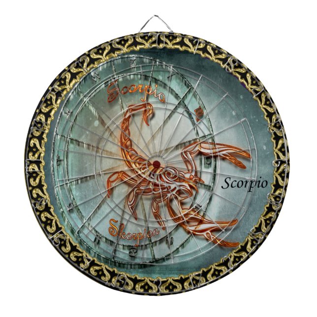 Cible De Fléchettes Conception d'astrologie de zodiaque de Scorpion (Devant)