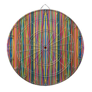 Cible De Fléchettes Conception de bandes abstraites colorées pour le v