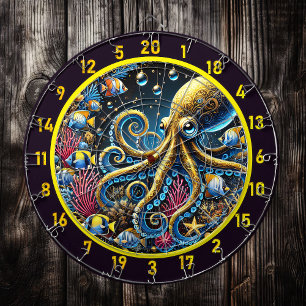 Cible De Fléchettes Conception d'Imaginaire de pieuvre sous-marine