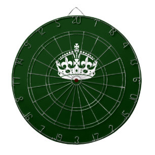 Cible De Fléchettes Conserver l'icône de la couronne calme sur le vert