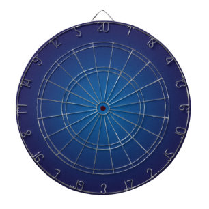 Cible De Fléchettes Cool Grainy Deep Blue Vignette