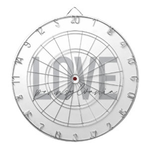 Cible De Fléchettes Cool, simple, design moderne Love Pennsylvania