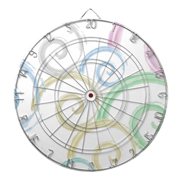 Cible De Fléchettes Cool, tendance, moderne onduleur brosses (Devant)