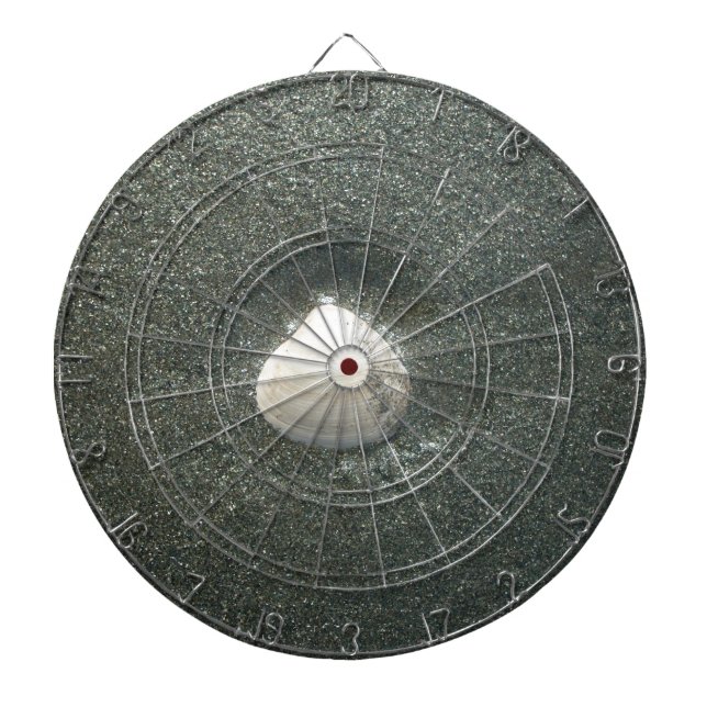 Cible De Fléchettes Coquillage dans le sable : Un souvenir salé (Devant)