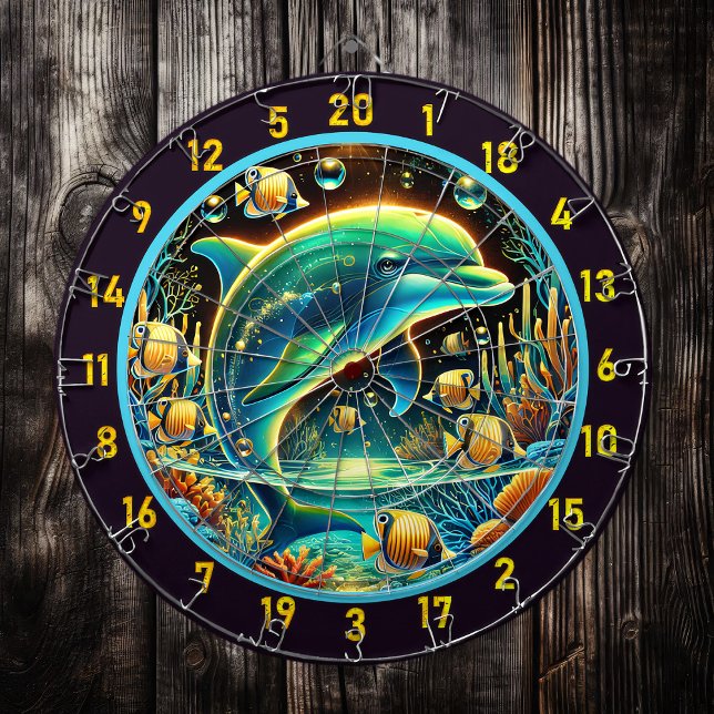 Cible De Fléchettes Coral Cove Dolphin Dartboard Adventure (Créateur téléchargé)