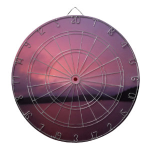 Cible De Fléchettes Coucher de soleil violet sur le lac Arrowhead