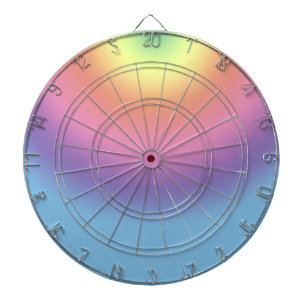 Cible de flechettes - Couleurs arc-en-ciel II