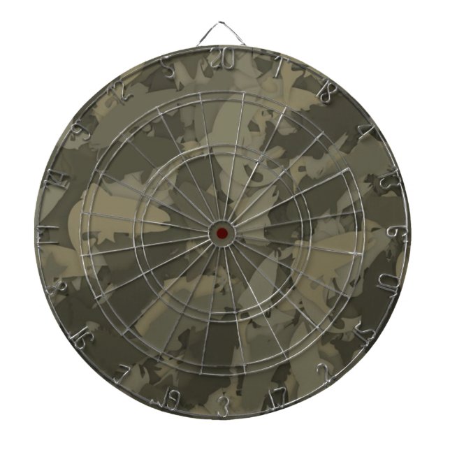 Cible De Fléchettes Country Boy Fishing Camouflage Motif (Devant)