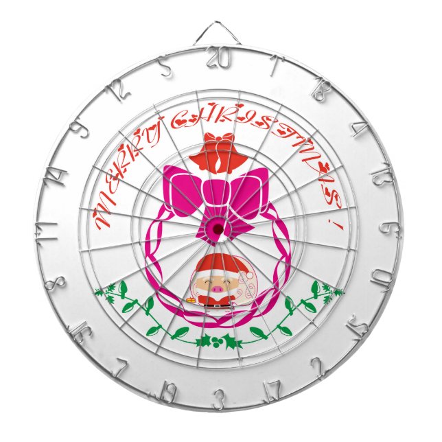 Cible De Fléchettes Couronne de Noël (Devant)