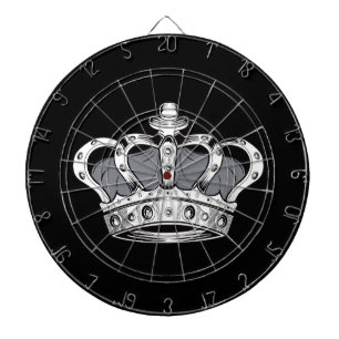 Cible De Fléchettes Couronne - Gris