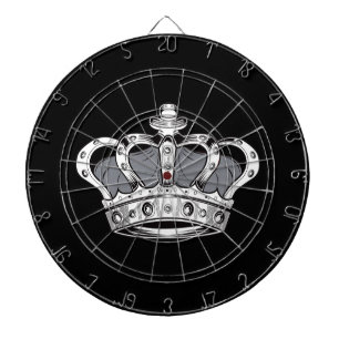 Cible De Fléchettes Couronne - Gris