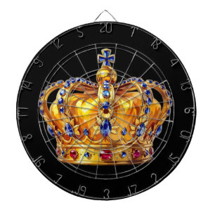 Cible De Fléchettes Couronne royale en or