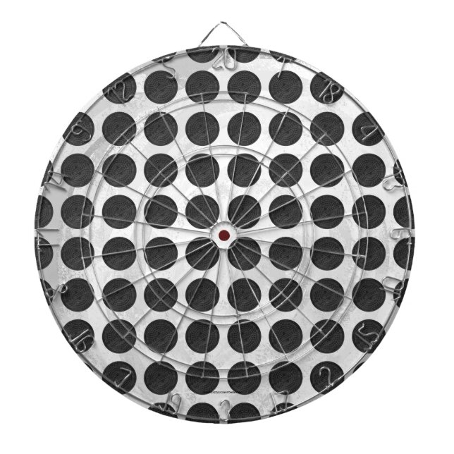 Cible De Fléchettes Couvercles de trou en marbre noir (Devant)
