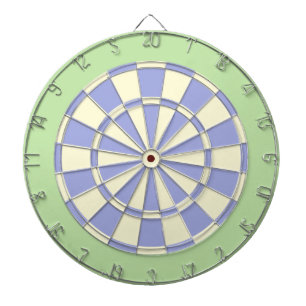 Cible de flechettes : Crème, Violet Pâle Et Vert C