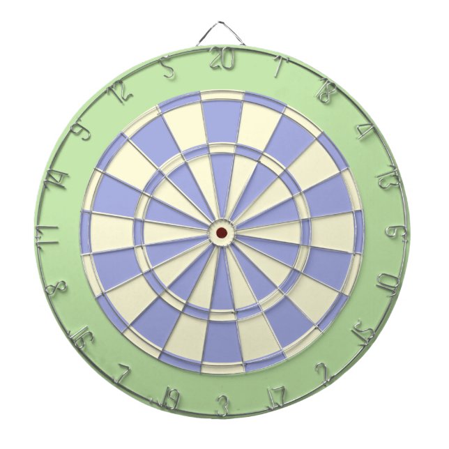 Cible de flechettes : Crème, Violet Pâle Et Vert C (Devant)