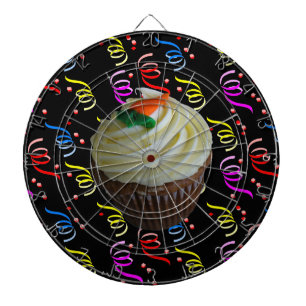 Cible De Fléchettes Cupcake de carottes avec Confetti