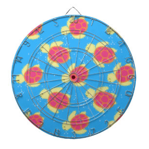 Cible De Fléchettes Cute Motif de tortue de mer