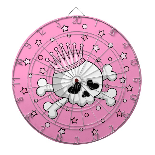 Cible De Fléchettes Cute Princess Skull (Devant)