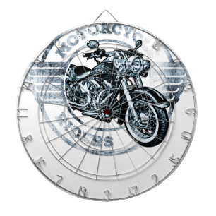 Cible De Fléchettes Cycliste de cavalier de motocycle
