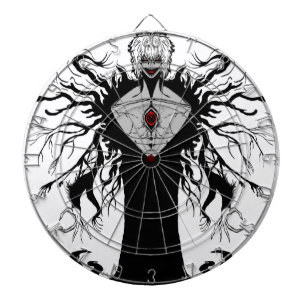 Cible De Fléchettes Dark Anime Fantasy Crow and Demon Art