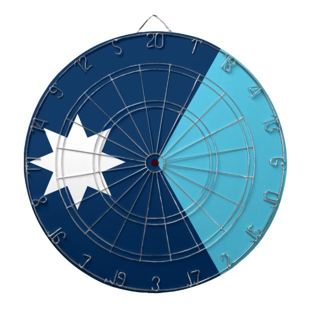 Cible De Fléchettes Dartboard with Flag of Minnesota, USA (Devant)
