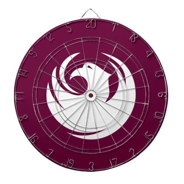 Cible De Fléchettes Dartboard with Flag of Phoenix City, Arizona (Devant)
