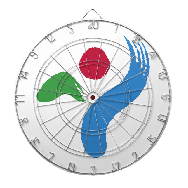 Cible De Fléchettes Dartboard with Flag of Seoul, South Korea (Devant)