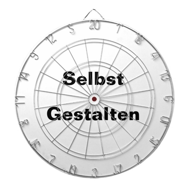 Cible De Fléchettes Dartscheibe Selbst Gestalten - Vorlage (Devant)