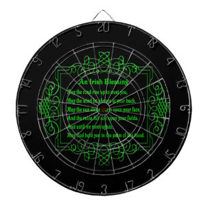 Cible de flechettes de bénédiction irlandaise