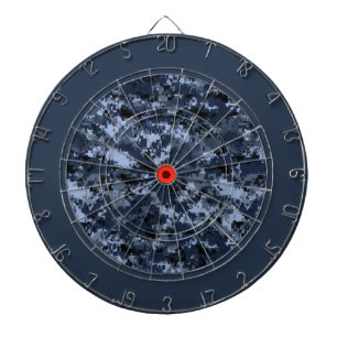 Cible de flechettes de camouflage bleu militaire a