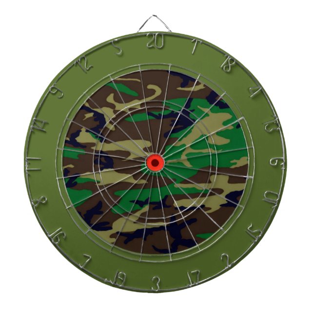 Cible de flechettes de Camouflage de Woodland (Devant)