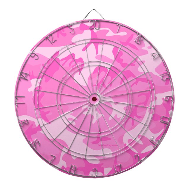 Cible de flechettes de camouflage rose (Devant)