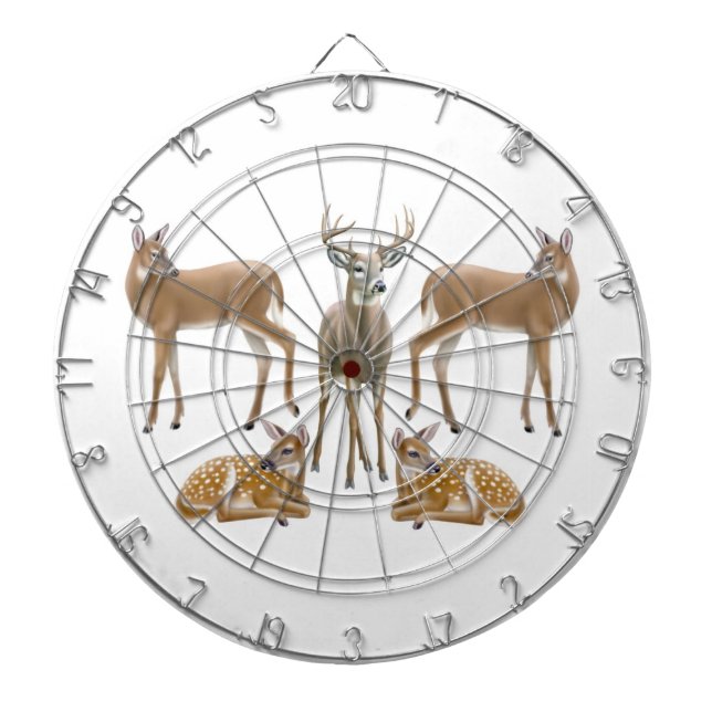 Cible de flechettes de cerfs communs coupée la (Devant)