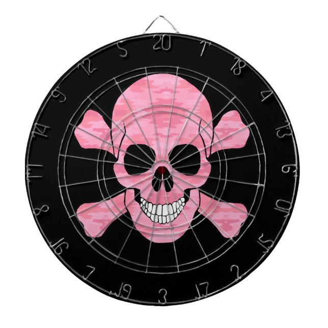 Cible de flechettes De Crâne Et De Crossbones De C (Devant)