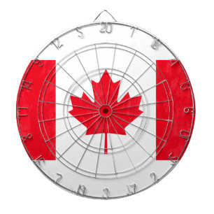 Cible de flechettes de DRAPEAU du CANADA