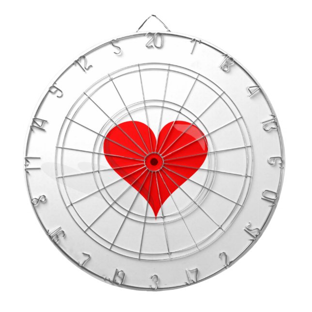 Cible de flechettes de la Saint Valentin (Devant)