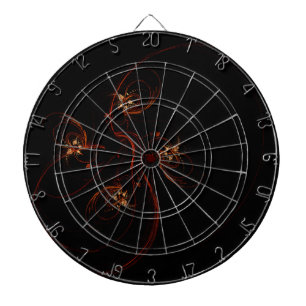 Cible De Fléchettes De l'Art Abstrait Moderne Minimaliste Sombre