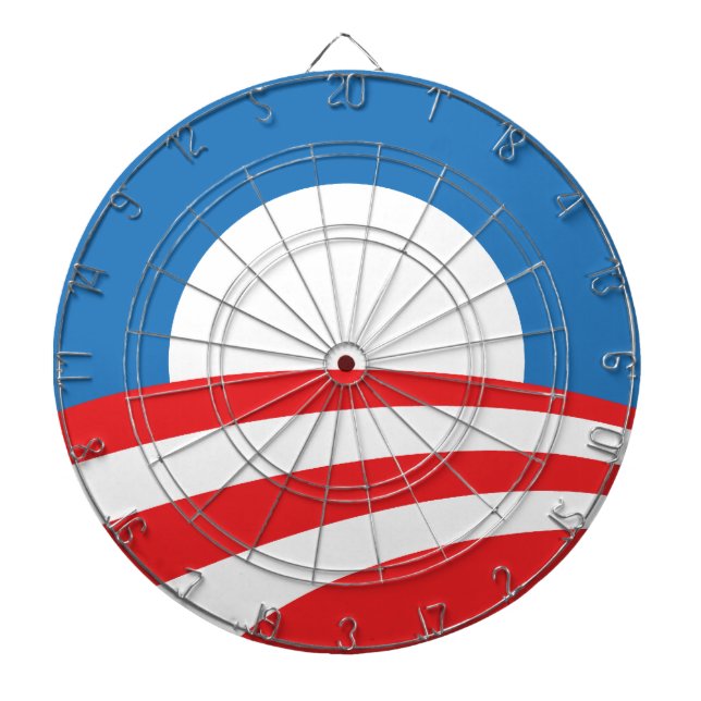 Cible de flechettes de logo d'Obama (Devant)