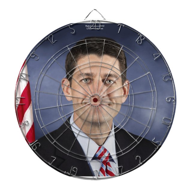 Cible de fléchettes de Paul Ryan Funny par Rick Lo (Devant)
